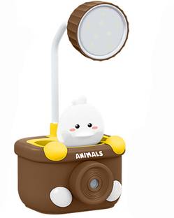Kiditos Study Desk LED Lamp Rechargeable with Pen Holder and Sharpener (Duck) Table Lamp Study Lamp