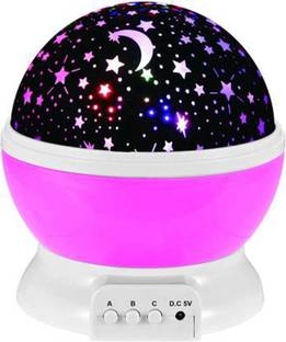 DIESOFT Night Light Stage Dream Rotating Projection Lamp Pink Night Lamp