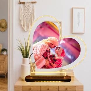 Vcart Customized Acrylic Photo Frame 3D LED Lamp with Digital UV Printed Photo Night Lamp