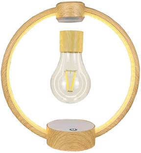 RV Mart Magnetic Levitation Floating LED Light Bulb Mid Air Automatic Rotating Gadget Table Lamp