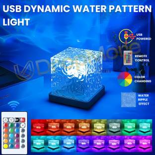 UDropMore USB Dynamic Water Pattern Color Changing LED Table Lamp