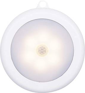 SHIVMEDICOS Motion Sensor Light USB Rechargeable Battery Powered LED Night Lights Stick-On Cabinet Night Lights Bed Wardrobe Lights for Home Bedroom, Kitchen, Wardrobe (White Light) Night Lamp