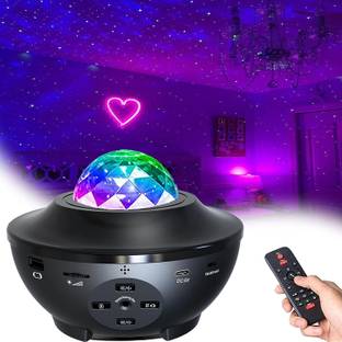 RETRACK Star Galaxy Ocean Night Light Projector For Bedroom + Bluetooth Speaker Bedroom Night Lamp
