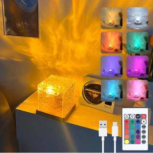 Dazzel Flex 16-Color Ocean Wave Projector Light - Remote Control & Adjustable Brightness Night Lamp