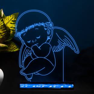 StarLaser 3D Illusion Baby Angel Night lamp 16 Color Changing Light with Remote Control Table Lamp