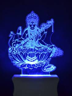 Gojeeva The Maa Saraswati 3D illusion Night Lamp is Extremely cool and 3D illusion Design Night Lamp