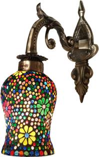 Weldecor Antiqua Brasso Polka Flower Star Night Lamp