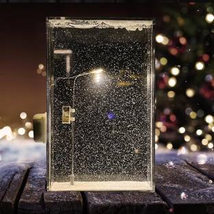 Dwiza Enterprise Snowflake Night Light DIY Snow Lamp Snowflake Star White Snow Winter Theme Night Lamp
