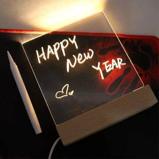 Royalkart 3D LED Acrylic Night Lamp|Message Board,Writing,SideTable Lamp Night Lamp