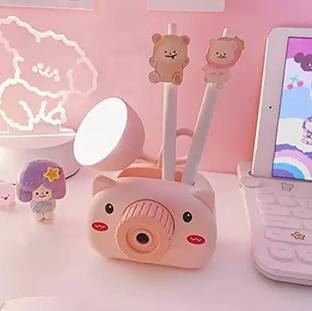 AKR Multifunctional Camera Style lamp with Sharpener Pen Stand And With Multicolour Night Lamp