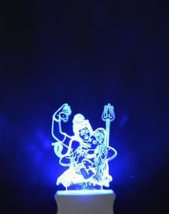Gojeeva The Lord Shiv Parvati 3D illusion Night Lamp is Extremely cool and 3D illusion Design Night Lamp