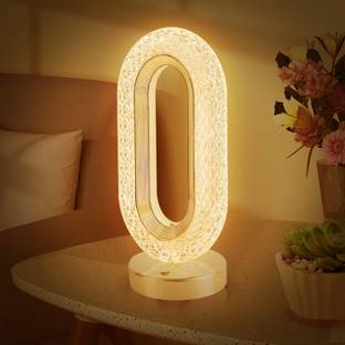 arkit Touch Control Crystal Table Desk Lamp,3-way Dimmable Light,USB Rechargeable Lamp Night Lamp