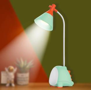 Pick Ur Needs Dinosaur Shape Rechargeable LED Desk Lamp, Foldable Touch Dimmer Table Lamp