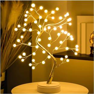 Refulgix Bonsai Desk Tree LED Battery Powered or USB Adapter Top Decoration Table Lamp