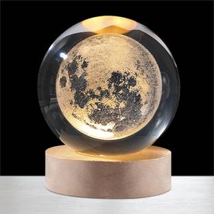 Black mirror 3D Crystal Ball Night Lamp(MOON) Night Lamp