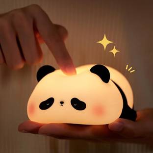 Galox Pear Night Light for Kids Room, LED Rechargeable Tap Control 7 Color Change Lamp Night Lamp