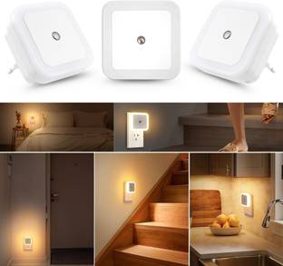VRPRIME 3pc Smart Sensor LED Night Lamps – Automatic On/Off for Bedroom, Bedside & Home Night Lamp