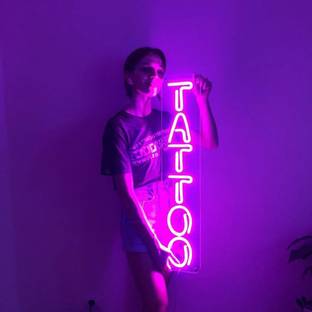 Neonmonk Tattoo neon sign, tattoo led sign custom, tattoo art, neon tattoos,neon sign art Night Lamp