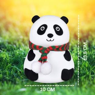 TurboTraders Cute Panda Silicon USB Rechargeable Night Light Lamp Night Lamp