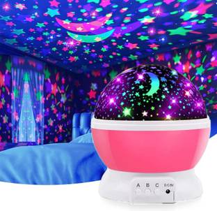 CRENTILA Star Lamp for Kids Bedroom, for Child Sleep Peacefully in Dark Stars Moon Night Lamp