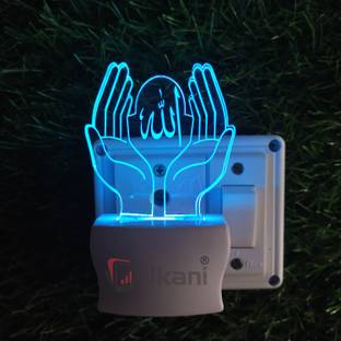 UKANI ALLAH KI DUA Acrylic 3D Illusion RGB 7 Colour Changing LED Plug and Play Night Lamp