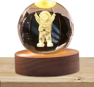 RKLW 3D Crystal Ball Night Lamp (Astronaut Model) Night Lamp