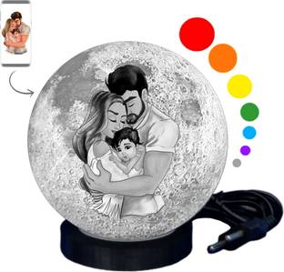 printif 3D Personalized Moon Light with Photo Night Lamp