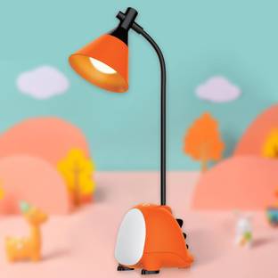 Pick Ur Needs Dinosaur Shape Rechargeable LED Desk Lamp, Foldable Touch Dimmer Table Lamp