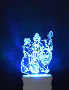 Gojeeva The Maa Sherawali 3D illusion Night Lamp is Extremely cool and 3D illusion Design Night Lamp