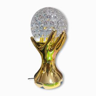 TAJ LED Full Multicolor Rotating Lamp With Disco Ball in Hand Night Lamp