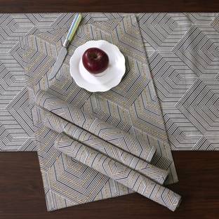 ODE & CLEO Grey Organic Cotton Table Linen Set