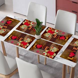 Kanushi Industries Rectangular Pack of 6 Table Placemat