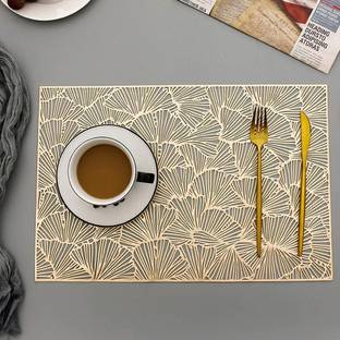KRITVI ENTERPRISES Rectangular Pack of 2 Table Placemat