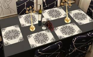 REVEXO Rectangular Pack of 6 Table Placemat