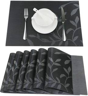 Hidelliya Rectangular Pack of 6 Table Placemat