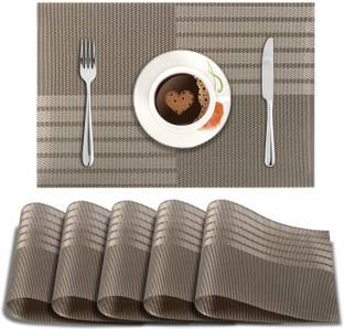 HOKiPO Rectangular Pack of 6 Table Placemat