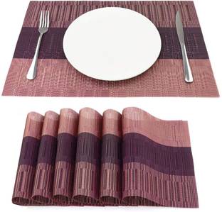 YELONA Rectangular Pack of 6 Table Placemat