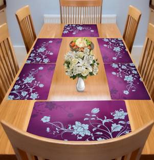 Kanushi Industries Rectangular Pack of 6 Table Placemat