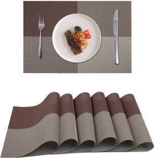 YELONA Rectangular Pack of 6 Table Placemat