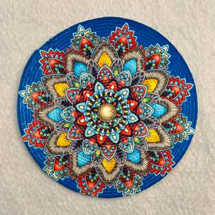 Artistic Den Round Pack of 1 Table Placemat