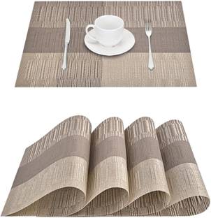 YELONA Rectangular Pack of 4 Table Placemat
