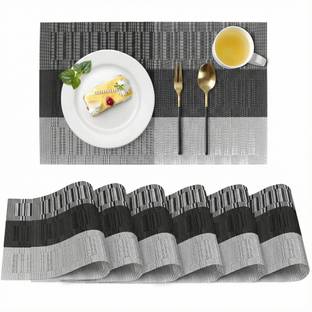 Glosstiy Glam Rectangular Pack of 6 Table Placemat