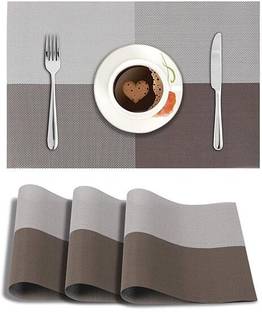 TASKRA Rectangular Pack of 6 Table Placemat