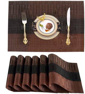 YELONA Rectangular Pack of 6 Table Placemat