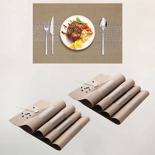 येलोना रेक्टेंगुलर 8 का पैक टेबल प्लेसमेट