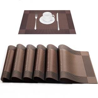 UniKart Rectangular Pack of 6 Table Placemat