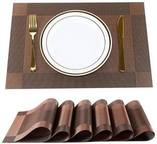 टस्करा रेक्टेंगुलर 6 का पैक टेबल प्लेसमेट