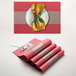 YELONA Rectangular Pack of 4 Table Placemat