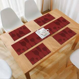 HOKiPO Rectangular Pack of 5 Table Placemat
