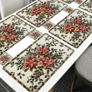 REVEXO Rectangular Pack of 6 Table Placemat
